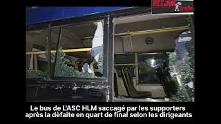 Urgent/Saccage du bus de L’ ASC HLM après la défaite en quart de finale de coupe du Sènègal