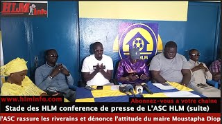 STADE des HLM / l’ASC dénonce et fustige l’attitude du maire Moustapha Diop /en conférence de presse